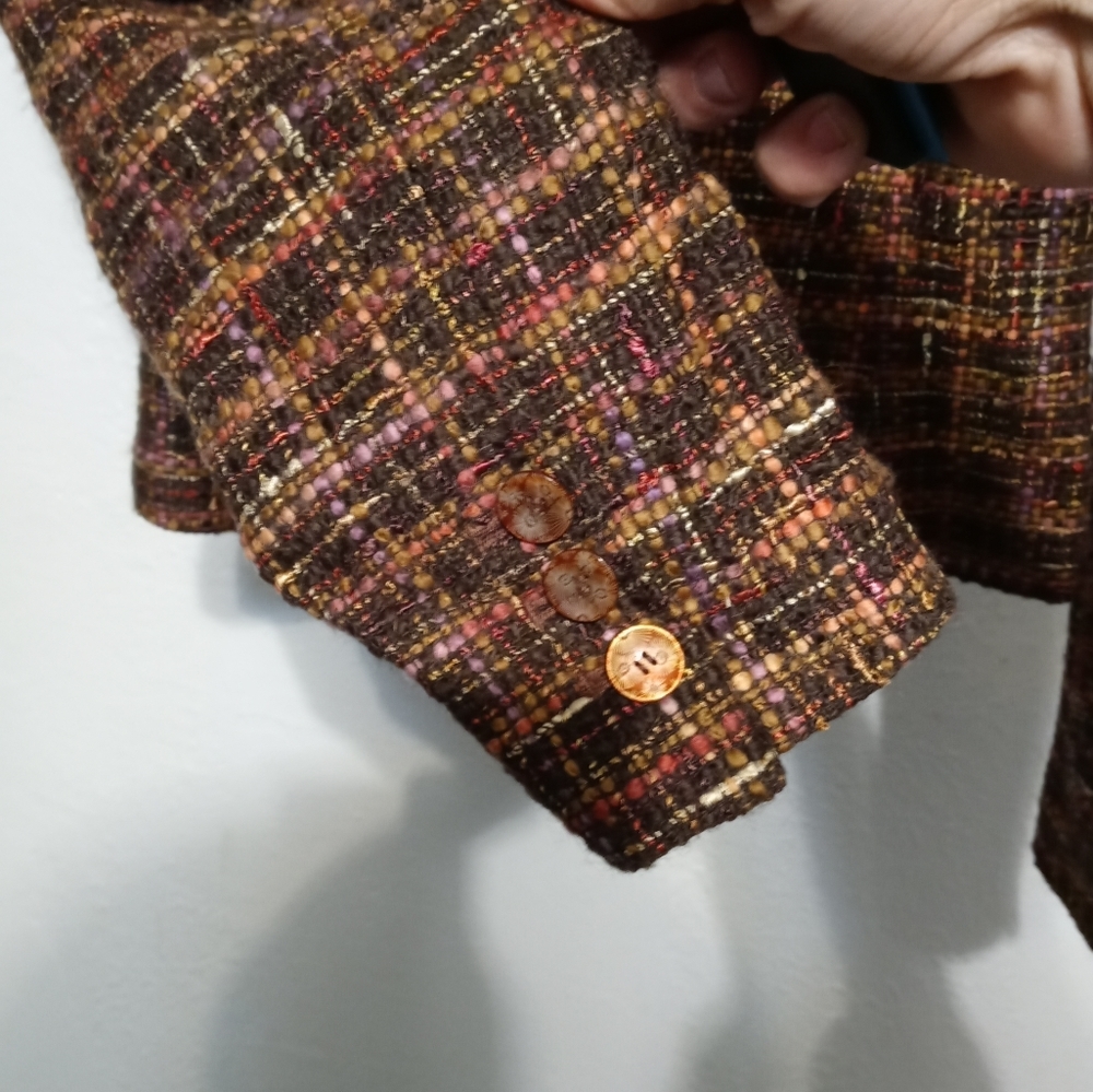 Express Tweed Cropped Blazer - Picture 6 of 8
